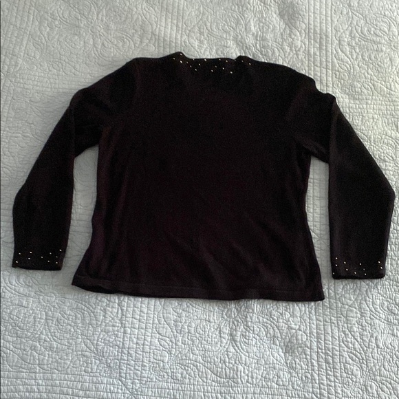 Black Christmas Sweater with Santa Design - Picture 4 of 4